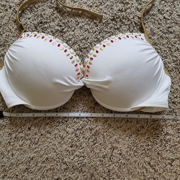 VS Jeweled Bikini Top 34 DD - GORGEOUS - Picture 4 of 8